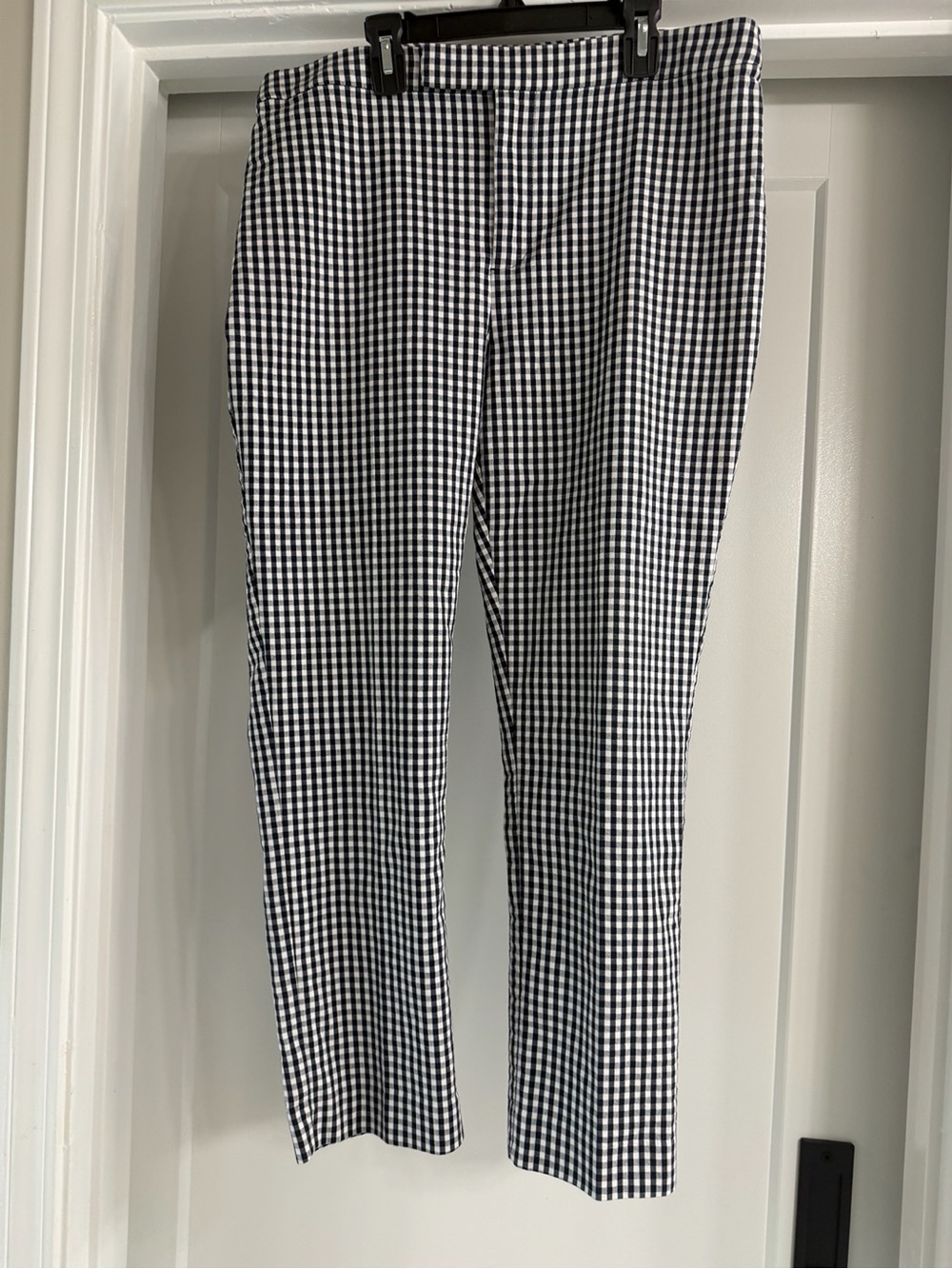 Lauren Ralph Lauren Black & White Gingham Cropped Pants - Picture 2 of 4